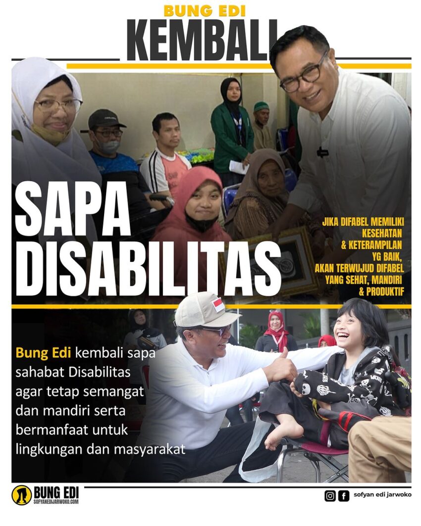 Bung Edi Sapa Disabilitas